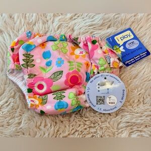 i play. Colorful Floral Diaper Cover